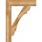 Ekena Millwork Olympic Block Rough Sawn Bracket, Western Red Cedar, 6"W x 32"D x 44"H BKT06X32X44OLY05RWR - alternate 2